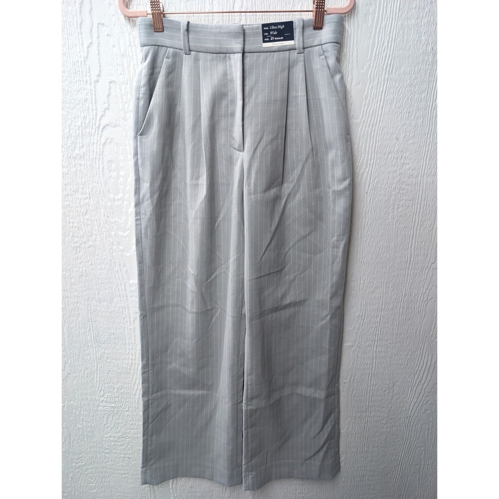 NWT Abercrombie & Fitch The A&F Sloane Tailored Pants Gray Curve Love Size 27